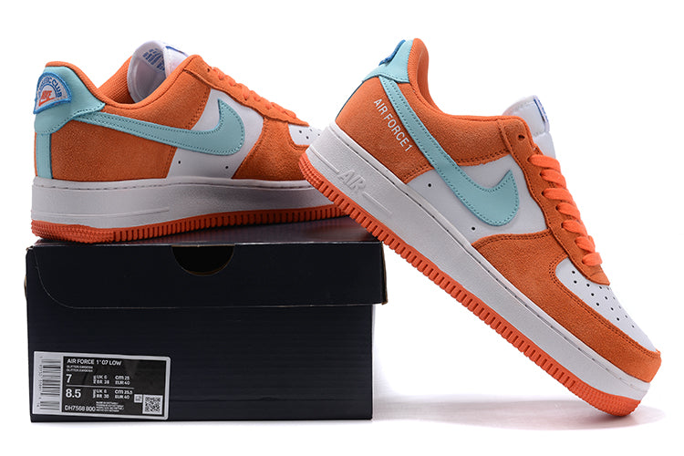 Tênis Nike Air Force 1 Low '07 LV8 Athletic Club White Orange (Sob encomenda)