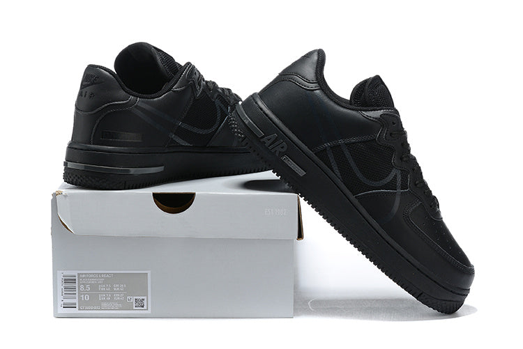 Tênis Nike Air Force 1 React Black Anthracite (Sob encomenda)