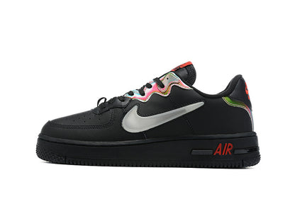 Tênis Nike Air Force 1 React Black Glow Habanero Red (Sob encomenda)