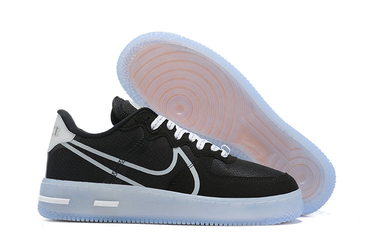 Tênis Nike Air Force 1 React Black Light Bone (Sob encomenda)