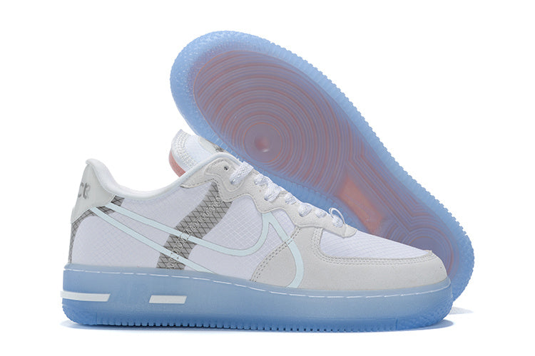 Tênis Nike Air Force 1 React White Light Bone (Sob encomenda)