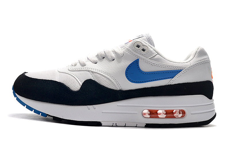 Tênis Nike Air Max 1 Highlighted in Photo Blue and Total Orange Style (Sob encomenda)