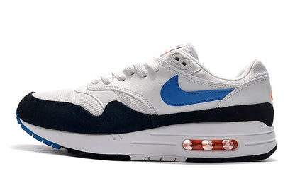 Tênis Nike Air Max 1 Highlighted in Photo Blue and Total Orange Style (Sob encomenda)