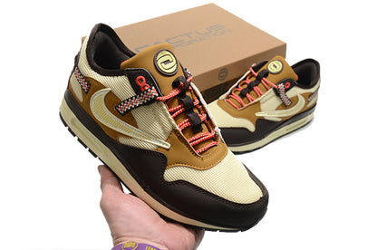 Tênis Nike Air Max 1 Travis Scott Cactus Jack Baroque Brown (Sob encomenda)