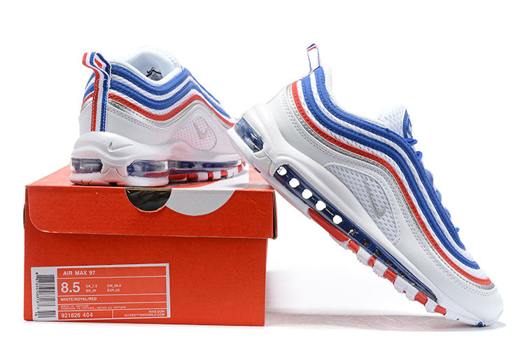 Tênis Nike Air Max 97 Game Royal Metallic Silver University Red (Sob encomenda)