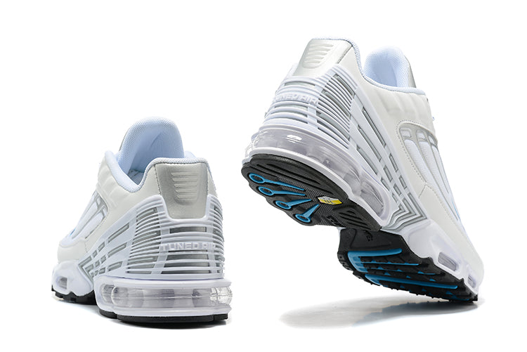 Tênis Nike Air Max Plus 3 White Metallic Silver Laser Blue (Sob encomenda)