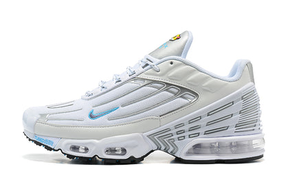 Tênis Nike Air Max Plus 3 White Metallic Silver Laser Blue (Sob encomenda)