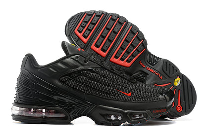 Tênis Nike Air Max Plus 3 Black Reflective Silver University Red (Sob encomenda)