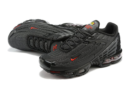 Tênis Nike Air Max Plus 3 Black Reflective Silver University Red (Sob encomenda)