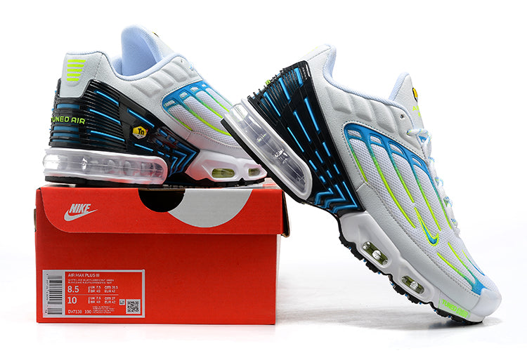 Tênis Nike Air Max Plus 3 White Marina Volt Black (Sob encomenda)