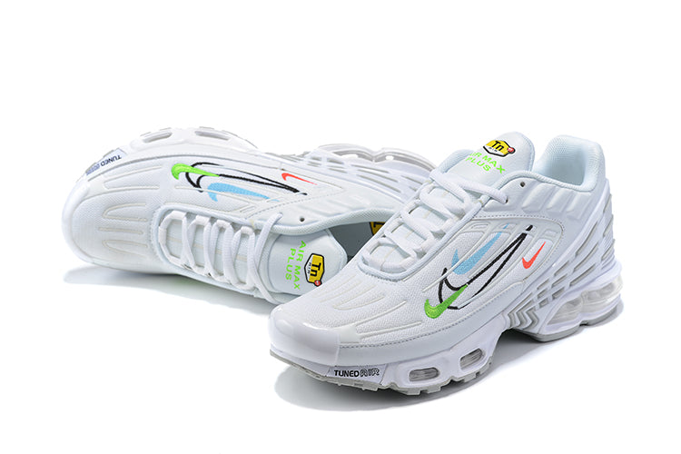 Tênis Nike Air Max Plus 3 White Multi Swoosh (Sob encomenda)