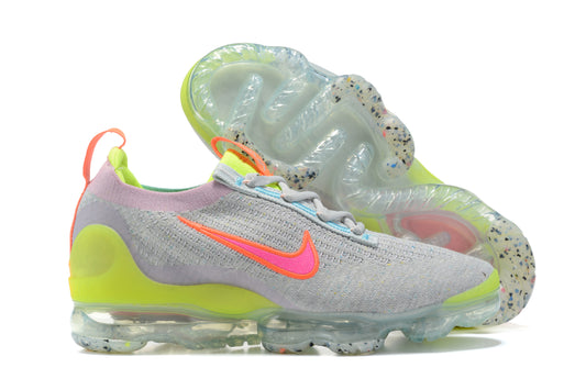 Tênis Nike Air VaporMax 2021 Flyknit Grey Volt (Sob encomenda)