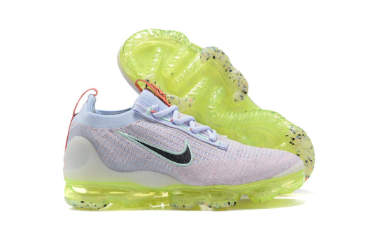 Tênis Nike Air VaporMax 2021 Flyknit Light Bone Lime Ice (Sob encomenda)