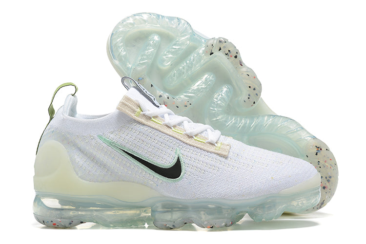 Tênis Nike Air VaporMax 2021 Flyknit Mismatched Swoosh White (Sob encomenda)