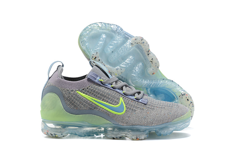 Tênis Nike Air VaporMax 2021 Flyknit Particle Grey Liquid Lime (Sob encomenda)