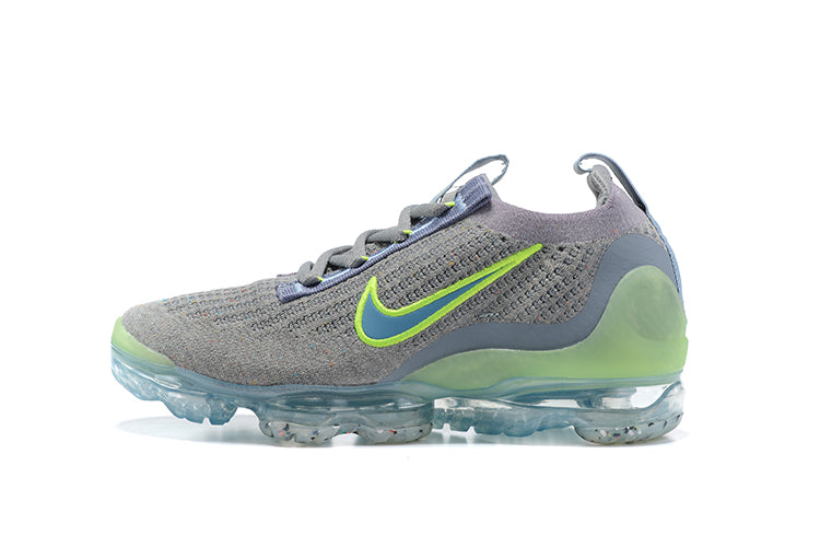 Tênis Nike Air VaporMax 2021 Flyknit Particle Grey Liquid Lime (Sob encomenda)