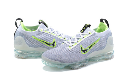 Tênis Nike Air VaporMax 2021 Flyknit Wolf Grey White Volt (Sob encomenda)