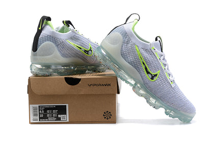 Tênis Nike Air VaporMax 2021 Flyknit Wolf Grey White Volt (Sob encomenda)