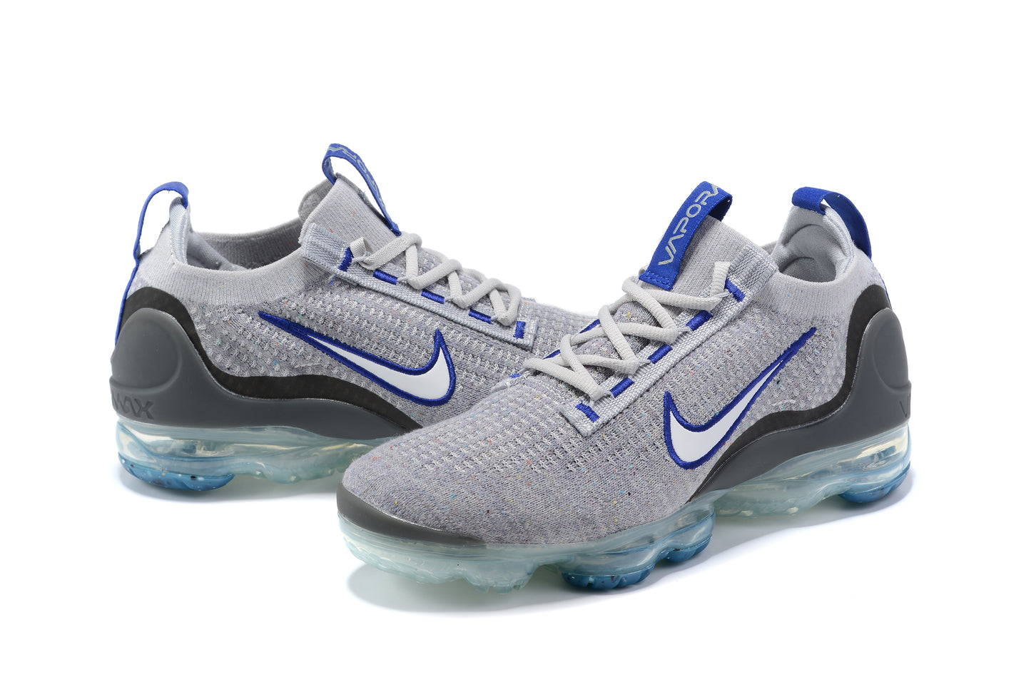 Tênis Nike Air VaporMax 2021 Flyknit Grey Blue (Sob encomenda)