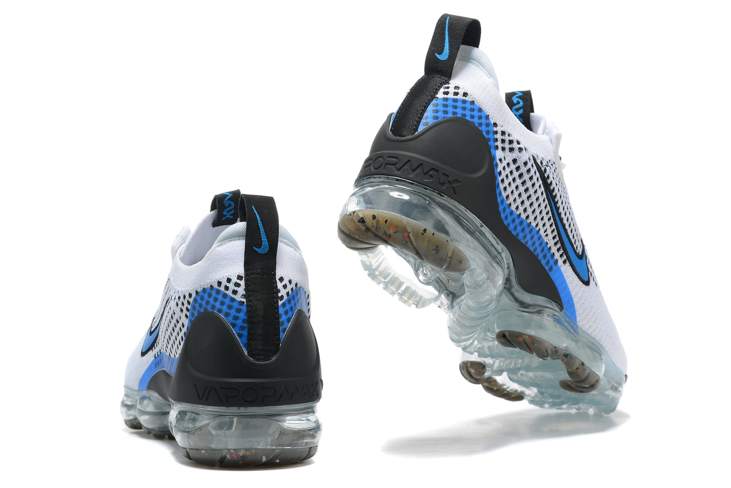 Tênis Nike Air VaporMax 2021 Flyknit White Black Photo Blue (Sob encomenda)