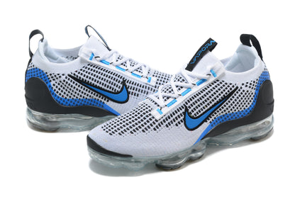 Tênis Nike Air VaporMax 2021 Flyknit White Black Photo Blue (Sob encomenda)