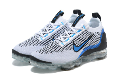 Tênis Nike Air VaporMax 2021 Flyknit White Black Photo Blue (Sob encomenda)