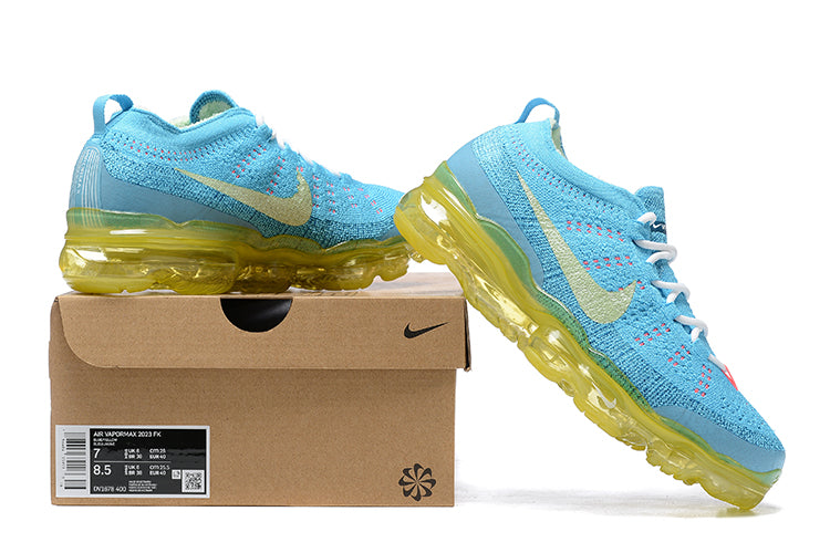 Tênis Nike Air VaporMax 2023 Flyknit Baltic Blue Citron Tint (Sob encomenda)