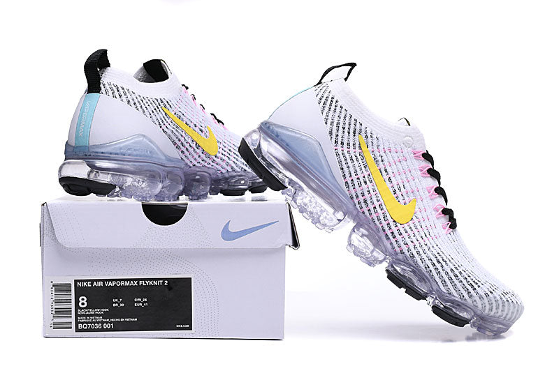 Tênis Nike Air VaporMax Flyknit 3 White Dynamic Yellow (Sob encomenda)