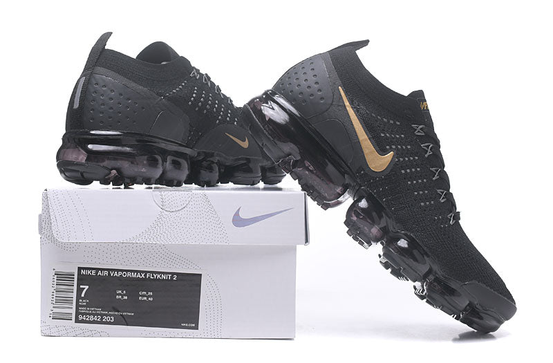 Tênis Nike Air VaporMax Flyknit 2 Black Gold (Sob encomenda)