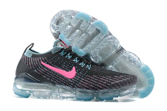 Tênis Nike Air VaporMax Flyknit 3 Black Baltic Blue Hyper Pink (Sob encomenda)