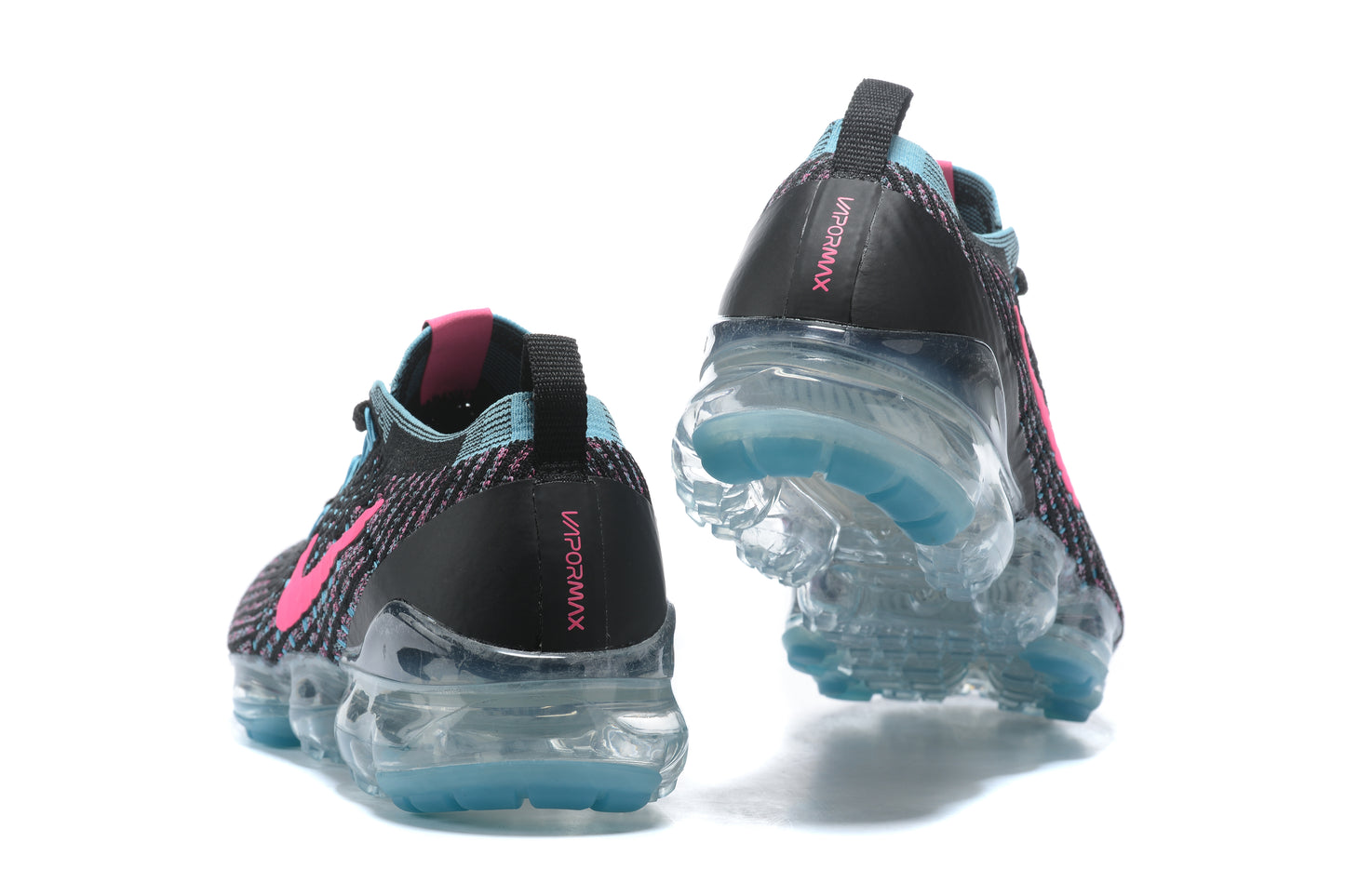 Tênis Nike Air VaporMax Flyknit 3 Black Baltic Blue Hyper Pink (Sob encomenda)