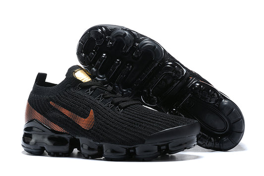 Tênis Nike Air VaporMax Flyknit 3 Black Total Orange Dark Smoke Grey (Sob encomenda)