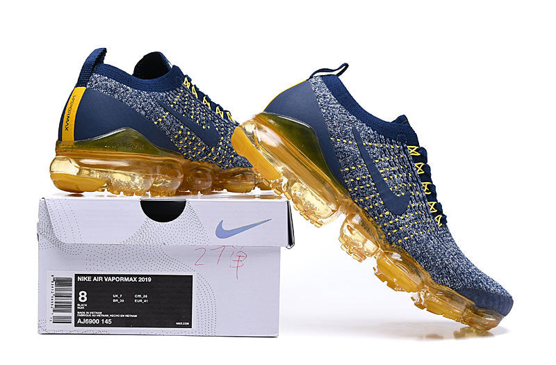 Tênis Nike Air VaporMax Flyknit 3 College Navy Orange (Sob encomenda)