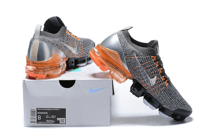 Tênis Nike Air VaporMax Flyknit 3 Dark Grey Total Orange (Sob encomenda)