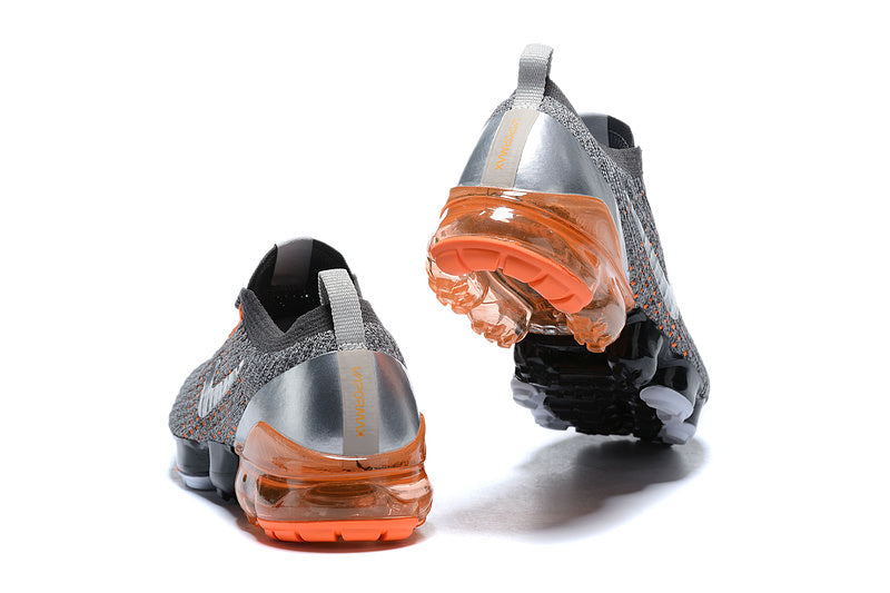 Tênis Nike Air VaporMax Flyknit 3 Dark Grey Total Orange (Sob encomenda)