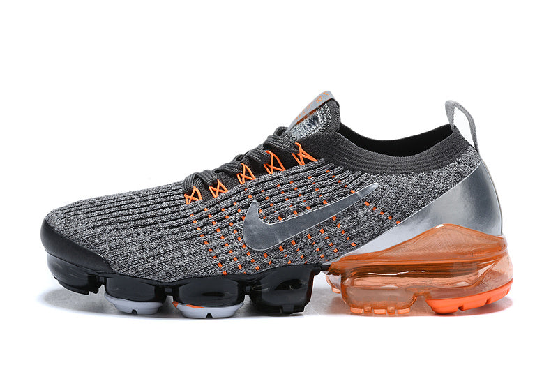 Tênis Nike Air VaporMax Flyknit 3 Dark Grey Total Orange (Sob encomenda)