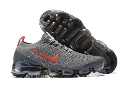 Tênis Nike Air VaporMax Flyknit 3 Grey Track Red (Sob encomenda)