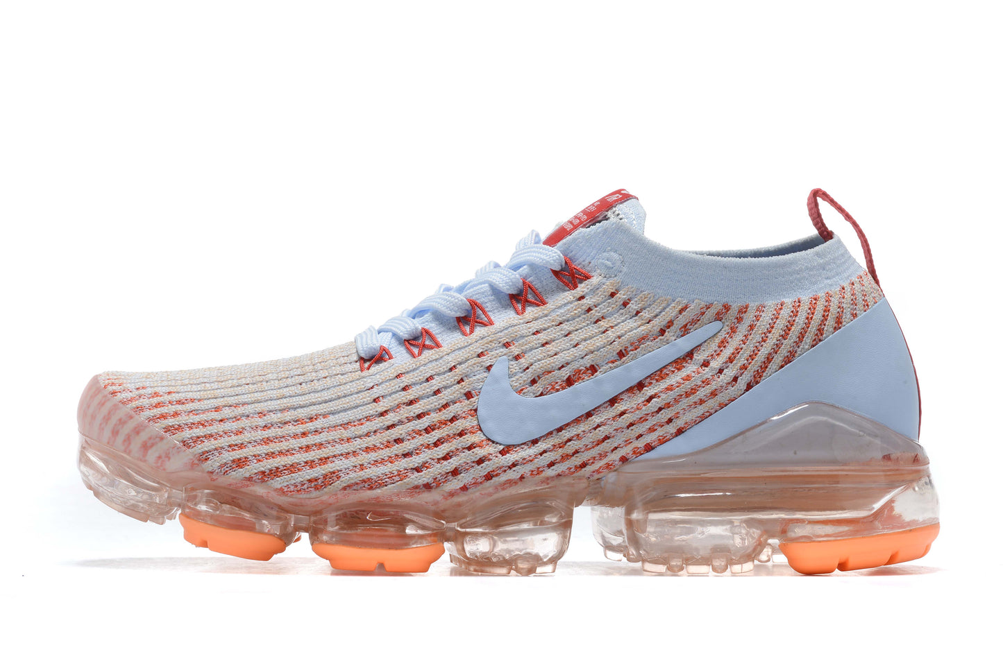 Tênis Nike Air VaporMax Flyknit 3 Hydrogen Blue Orange Pulse (Sob encomenda)