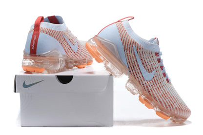 Tênis Nike Air VaporMax Flyknit 3 Hydrogen Blue Orange Pulse (Sob encomenda)