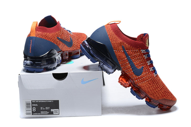 Tênis Nike Air VaporMax Flyknit 3 Noble Red Blue Void (Sob encomenda)