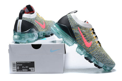 Tênis Nike Air VaporMax Flyknit 3 Turquoise Crimson (Sob encomenda)