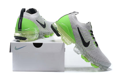 Tênis Nike Air VaporMax Flyknit 3 Vast Grey Electric Green (Sob encomenda)