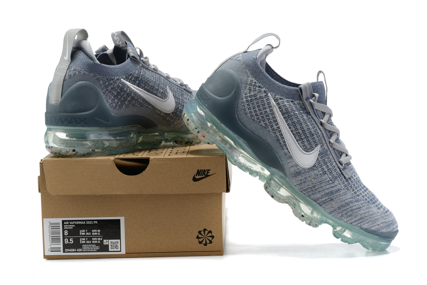 Tênis Nike Air VaporMax 2021 Flyknit Armory Blue Smoke Grey (Sob encomenda)