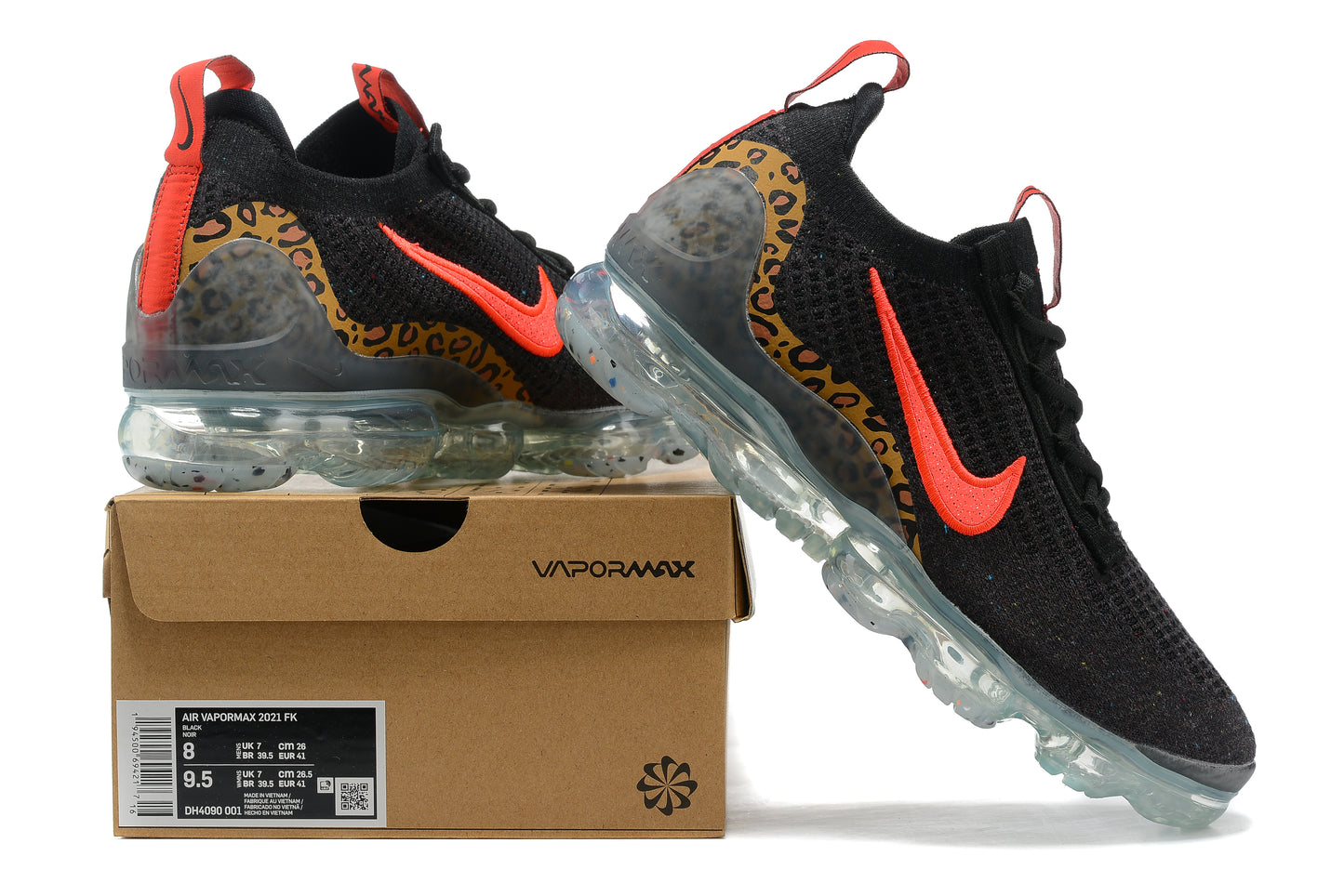 Tênis Nike Air VaporMax 2021 Flyknit Leopard (Sob encomenda)