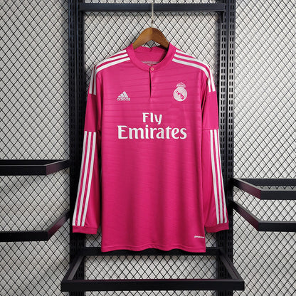 Camisa Real Madrid II 14/15 Retrô Manga Longa (Sob encomenda)