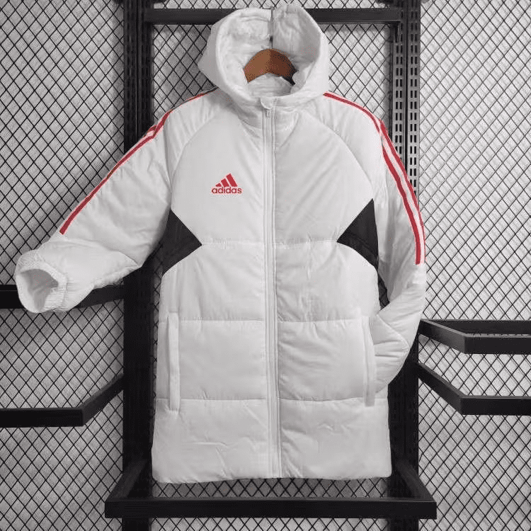 Corta Vento Adidas White and Red (Sob encomenda)