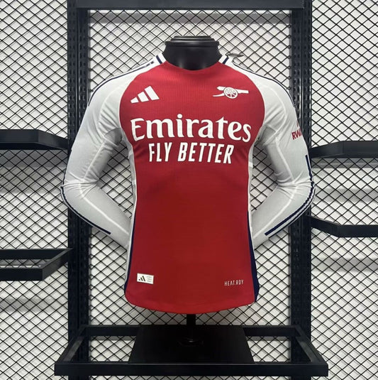 Camisa Arsenal I 24/25 Jogador Manga Longa (Sob encomenda)