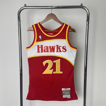 Regata Atlanta Hawks NBA 1986 Mitchell And Ness Hardwood Classics Masculina (Sob encomenda)