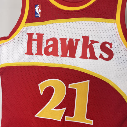 Regata Atlanta Hawks NBA 1986 Mitchell And Ness Hardwood Classics Masculina (Sob encomenda)