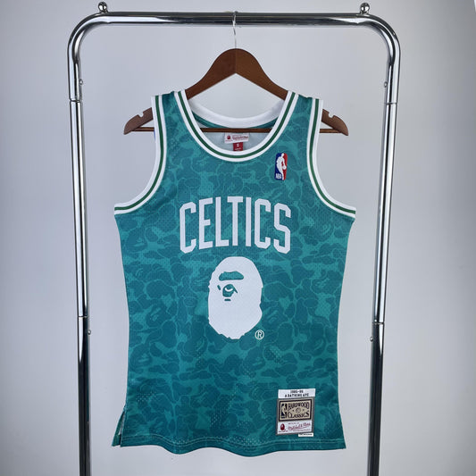 Regata Boston Celtics NBA 1985 Bape X Mitchell And Ness Hardwood Classics Masculina (Sob encomenda)